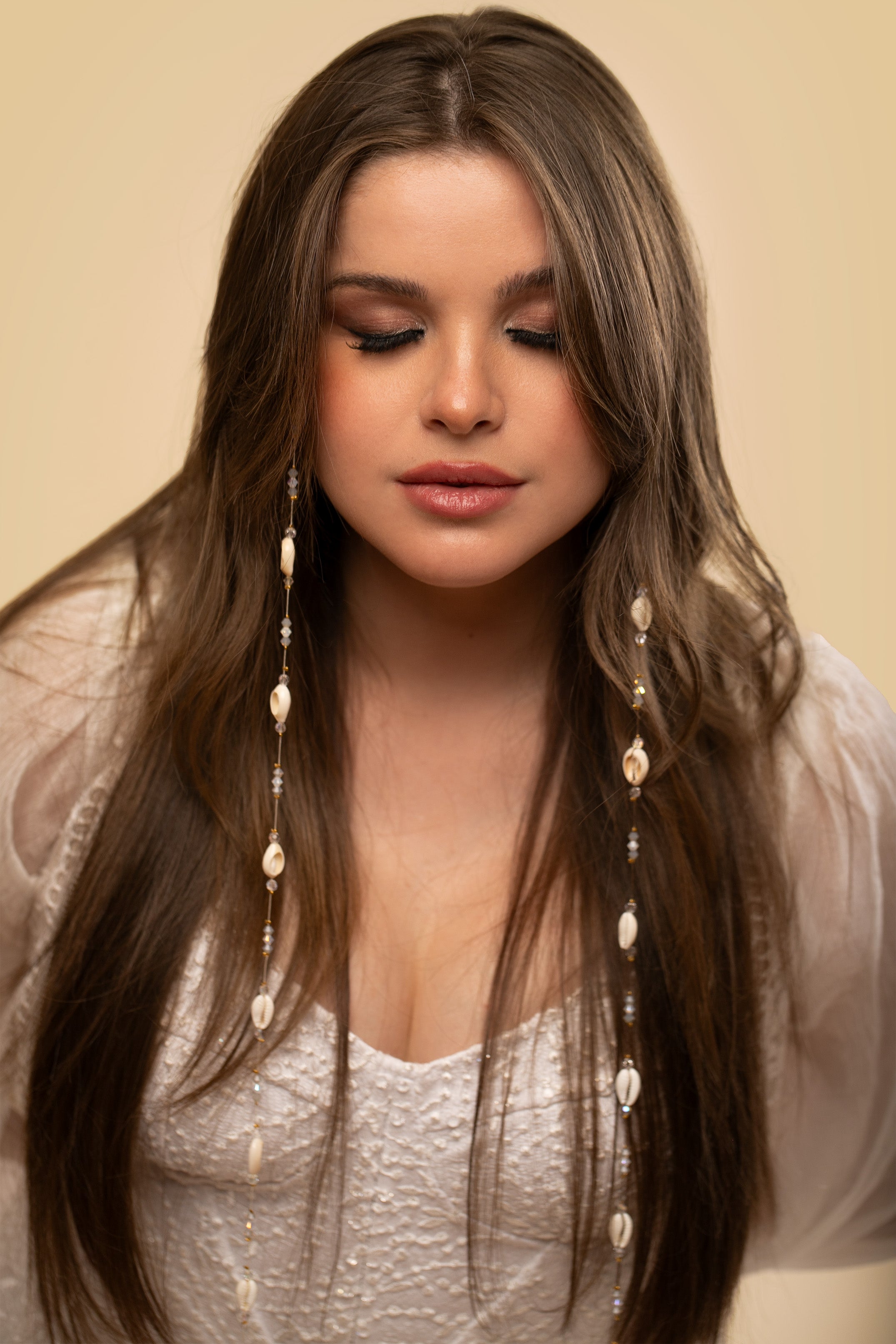 Swarovski & Shells threads - Shufizoo