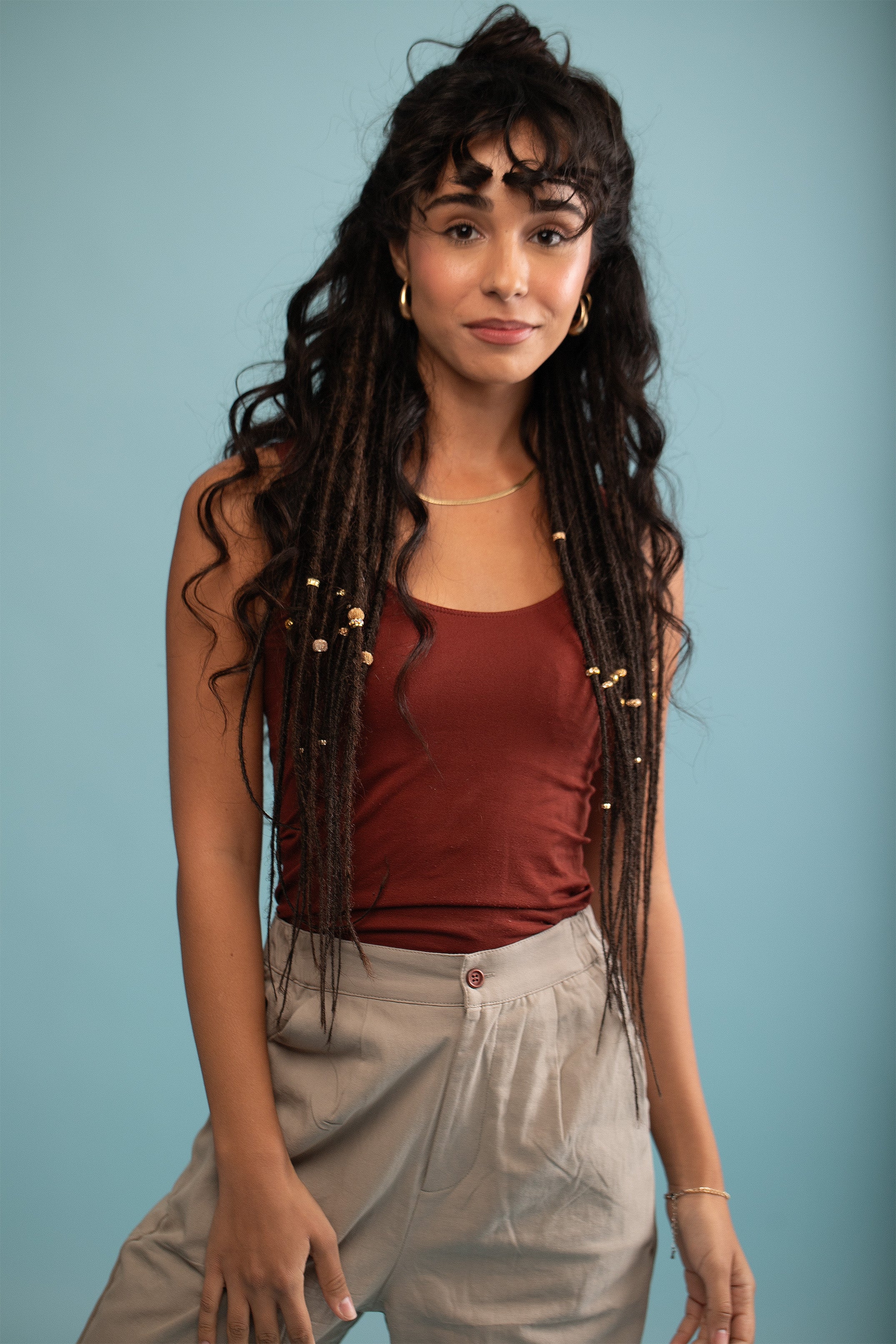 Dark brown synthetic dreadlocks - Shufizoo