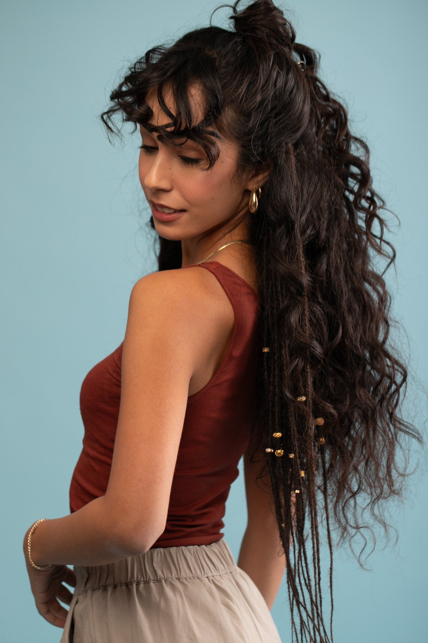 Dark brown synthetic dreadlocks - Shufizoo