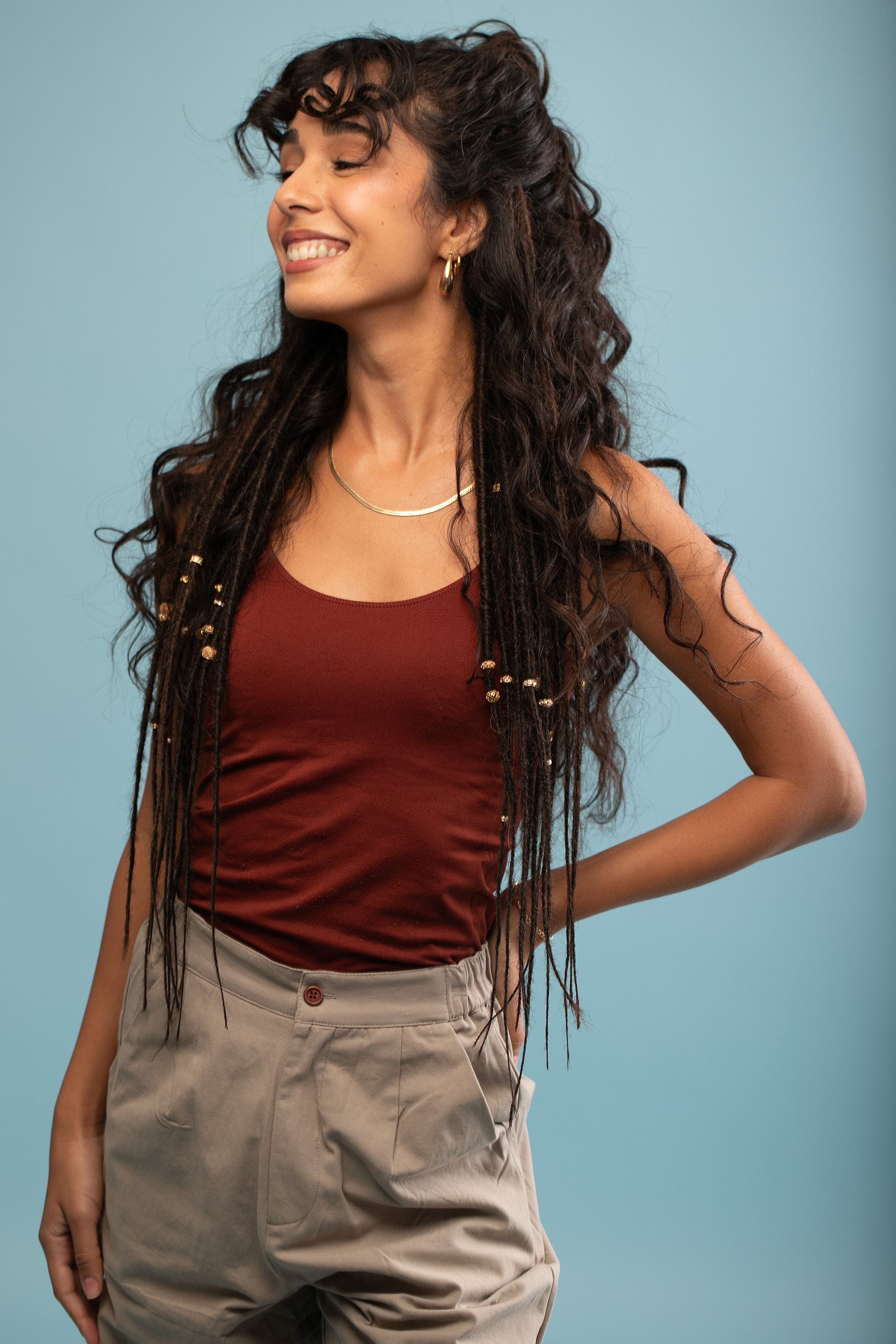 Dark brown synthetic dreadlocks - Shufizoo