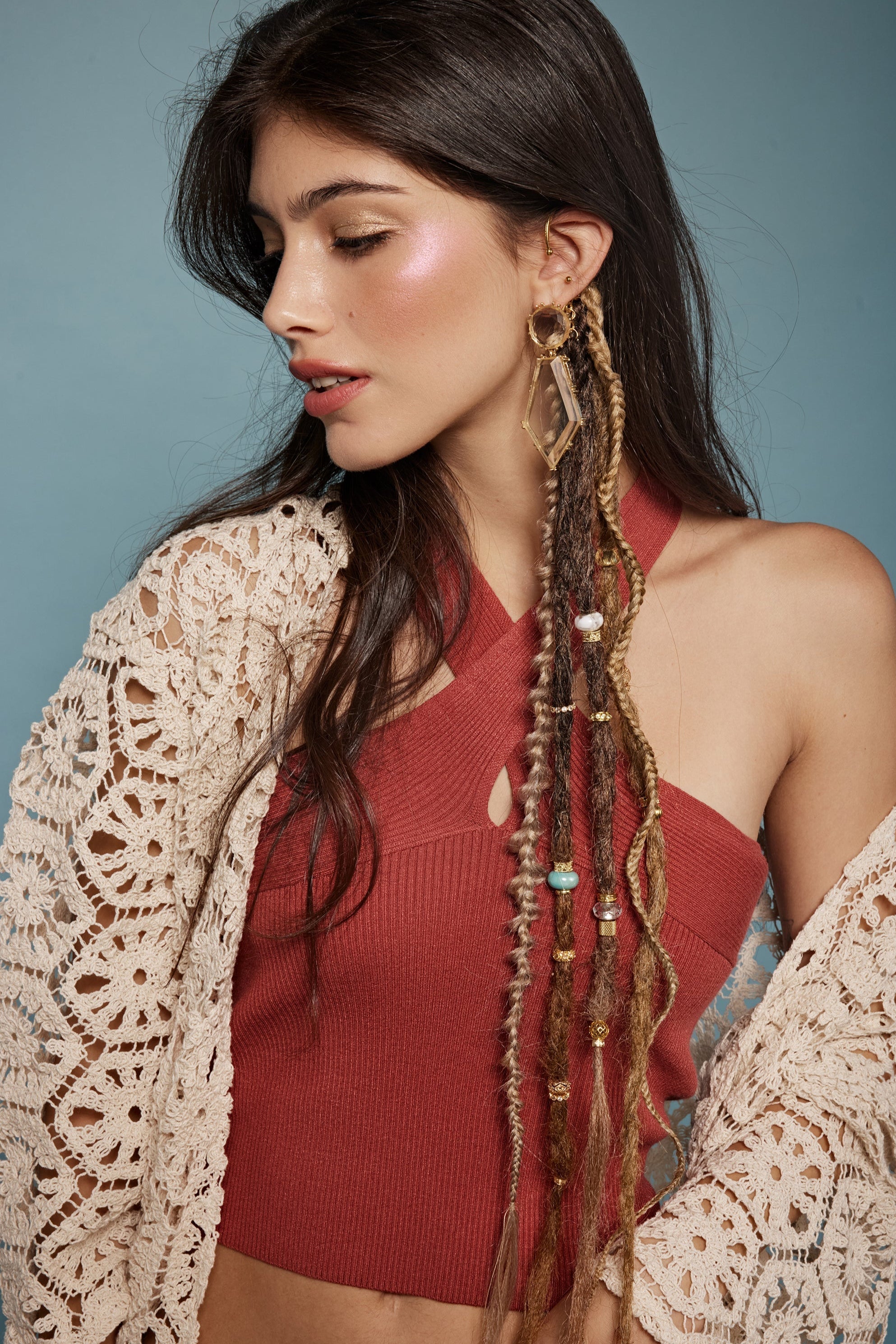 dark brown - light brown satin - shufizoo