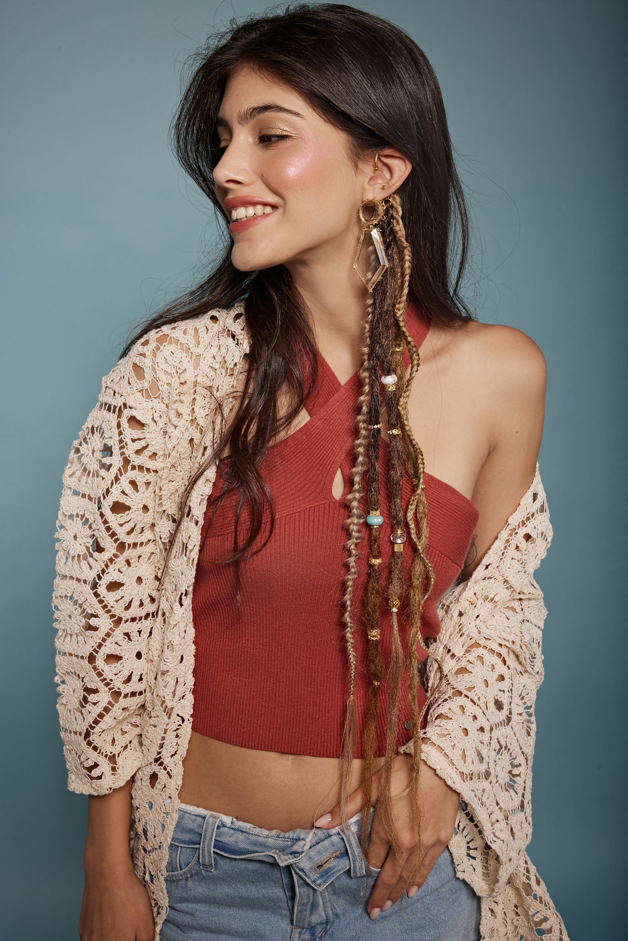 Light brown synthetic dreadlocks - Shufizoo