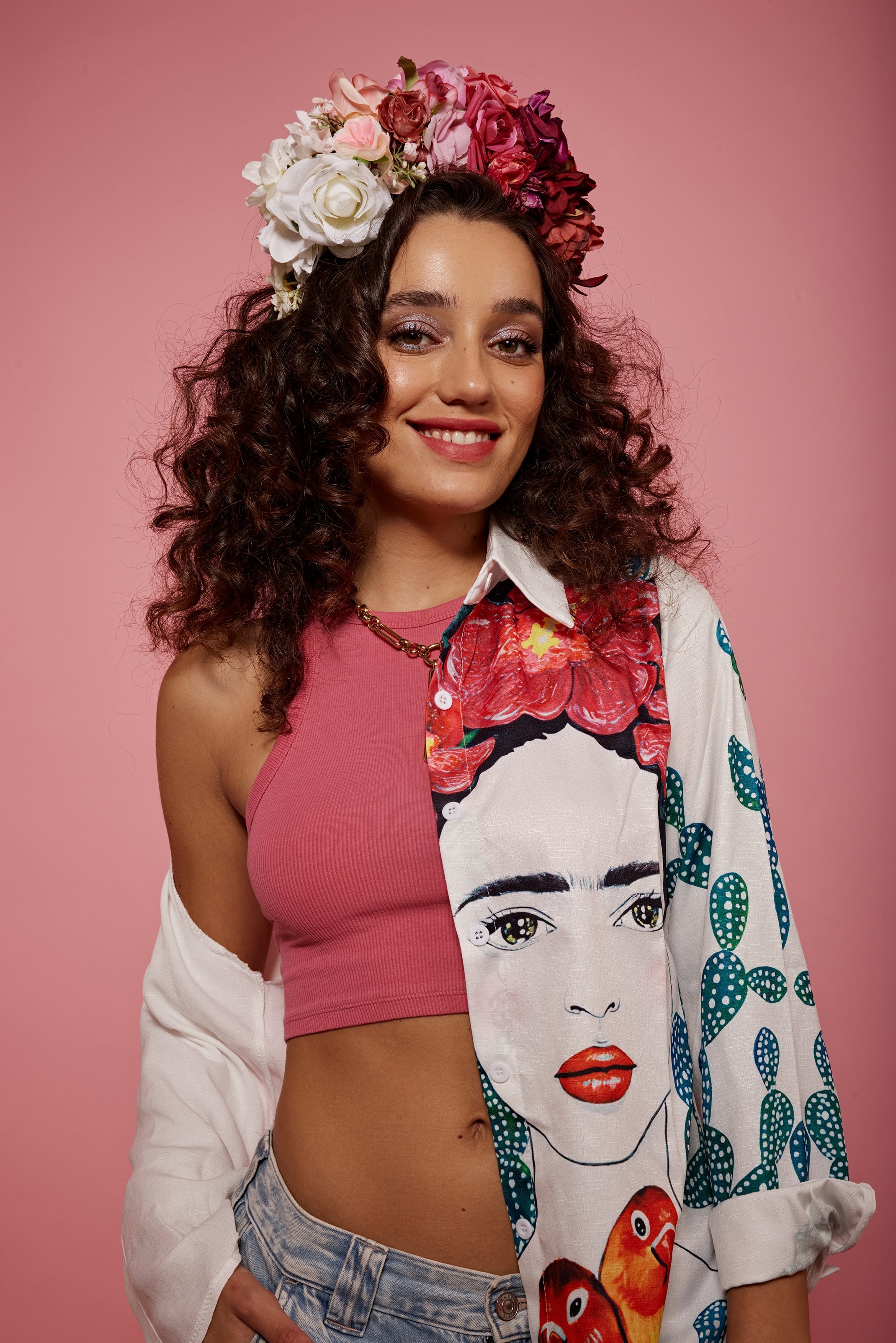Silk Flower Headband - Dahlia