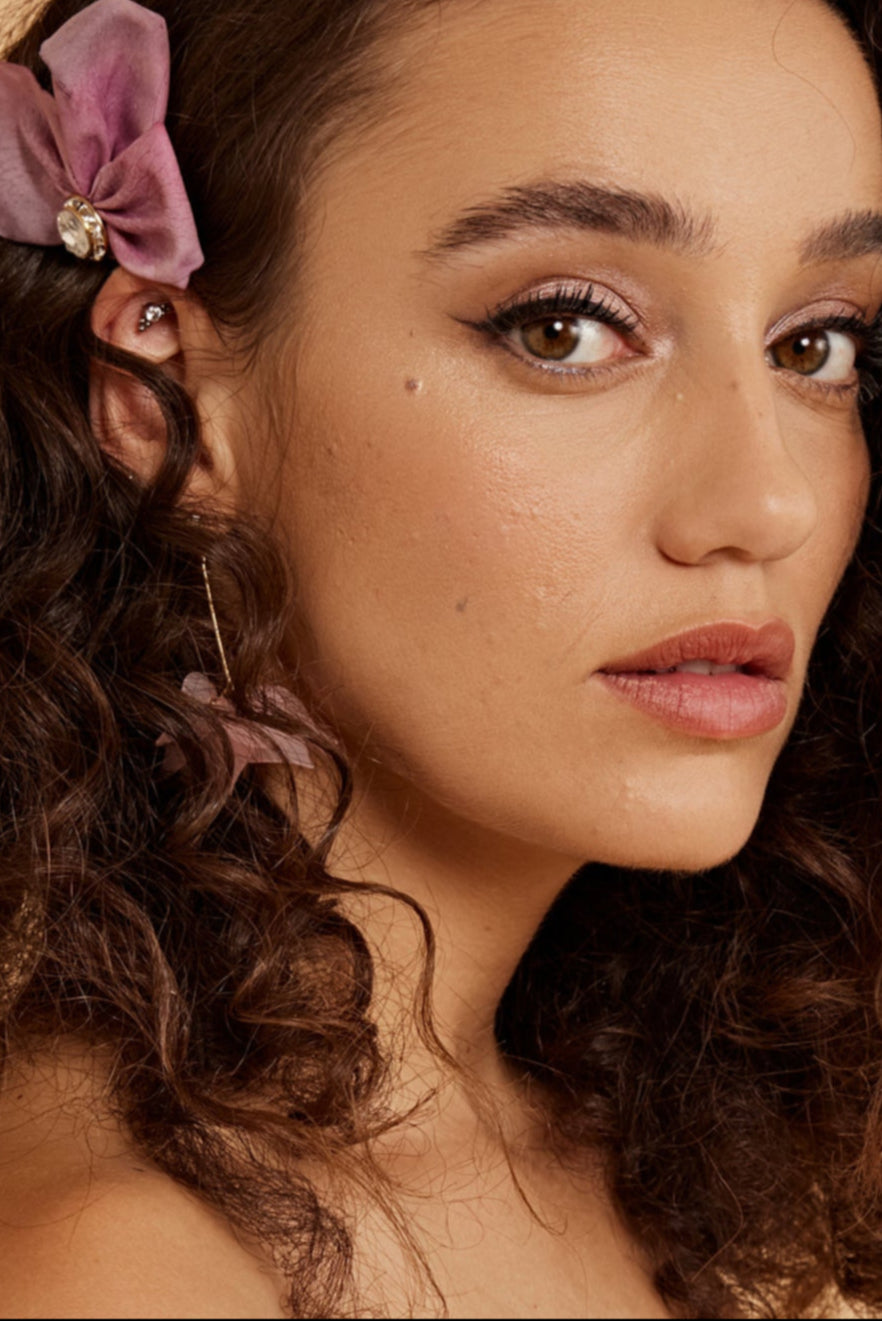 Purple silk leaf comb - Shufizoo