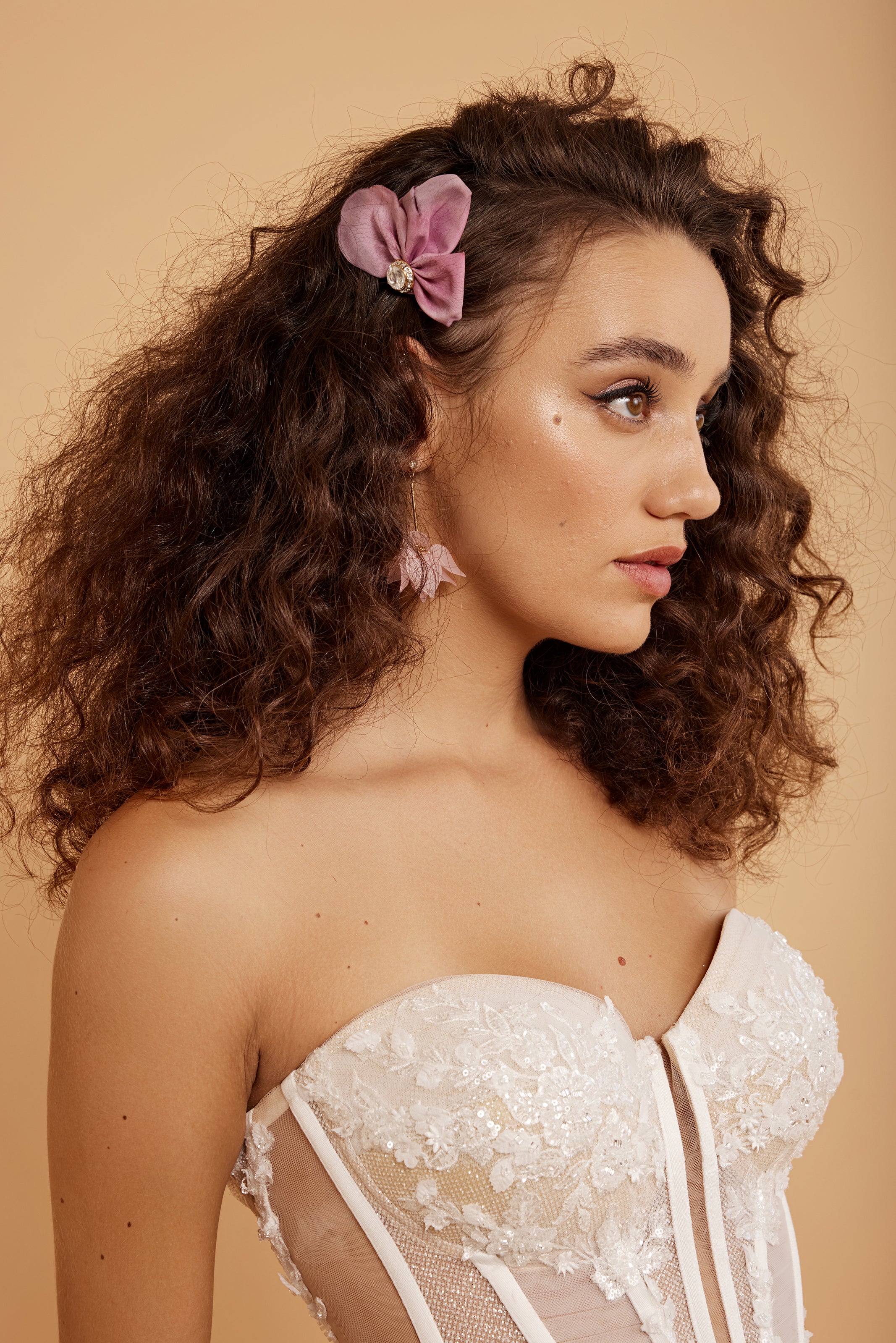 Purple silk leaf comb - Shufizoo