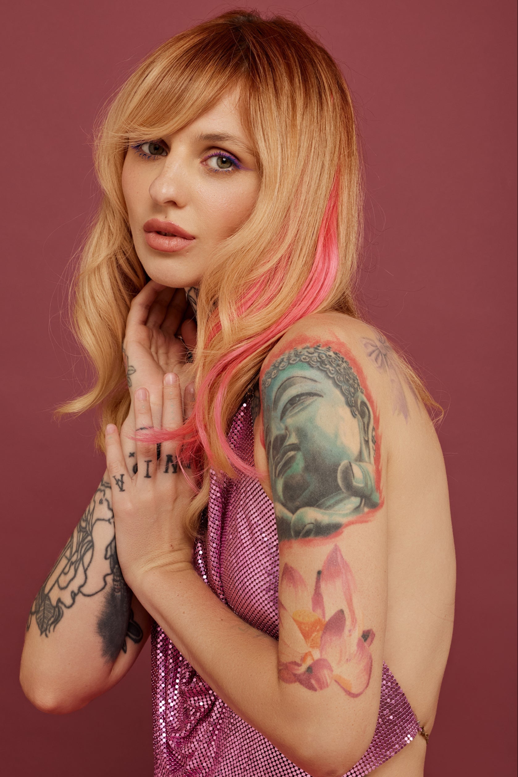 Natural hair extension - Barbie pink shade - Shufizoo