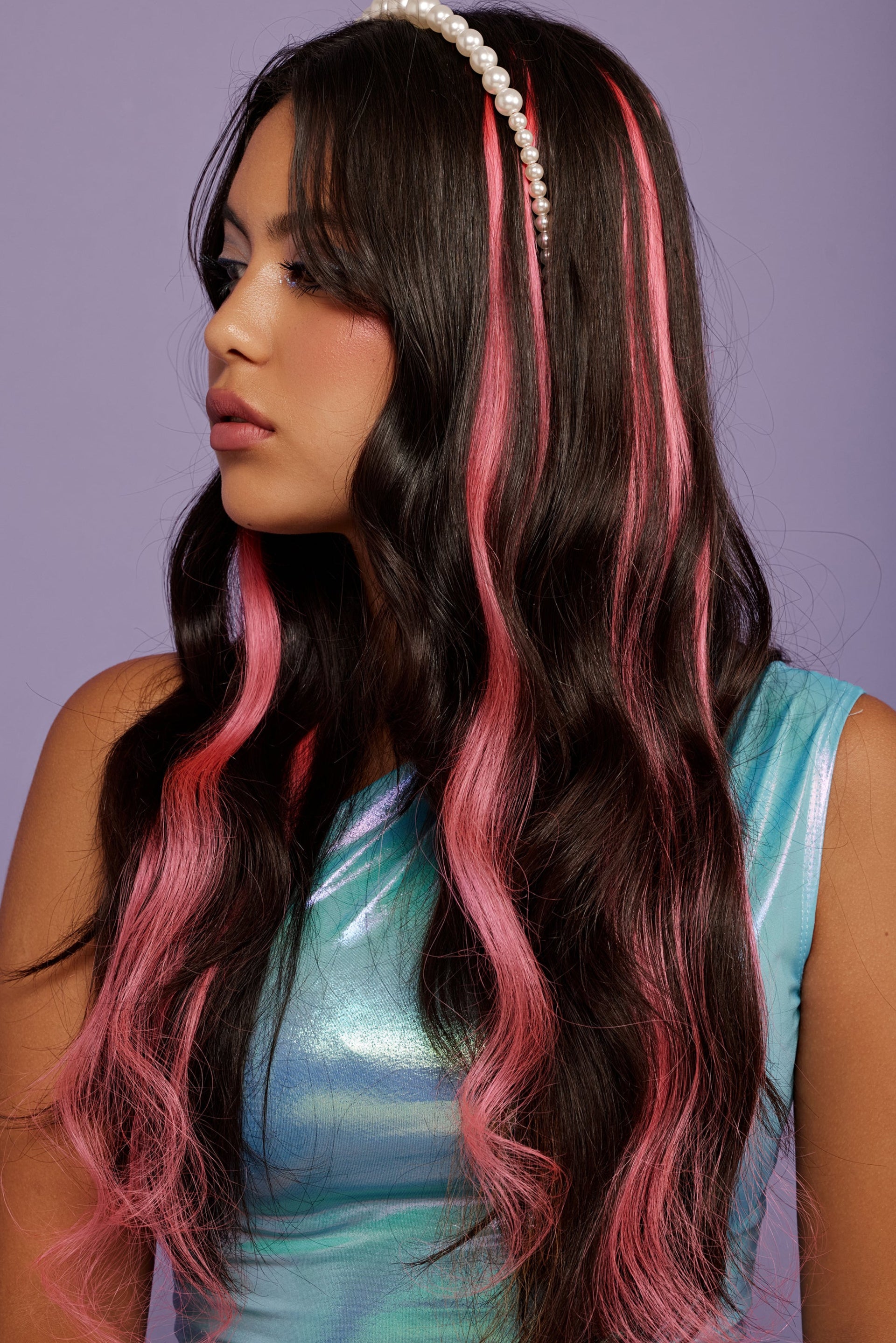 Natural hair extension - Marker pink shade - Shufizoo