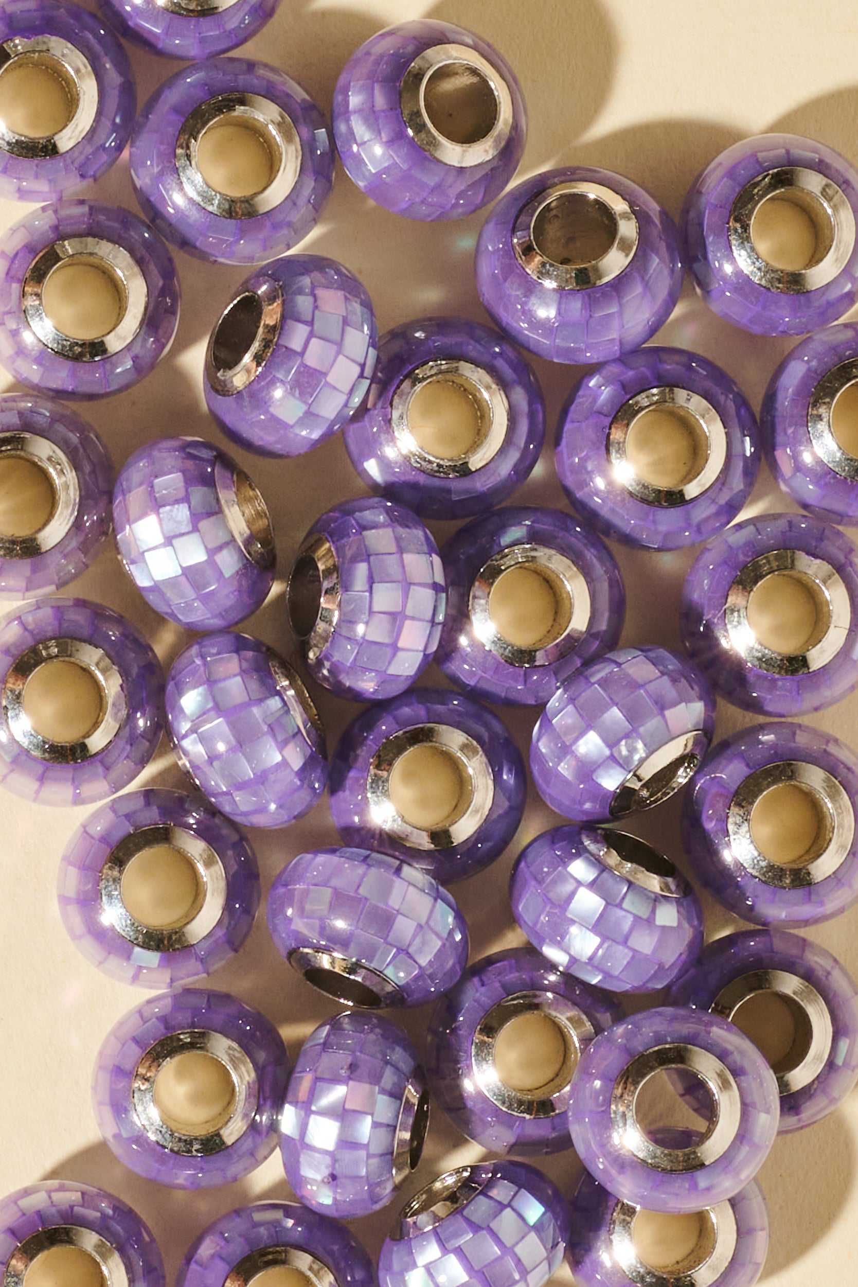 Dreadlock beads - Shufizoo -
disco vibe Purple Beads