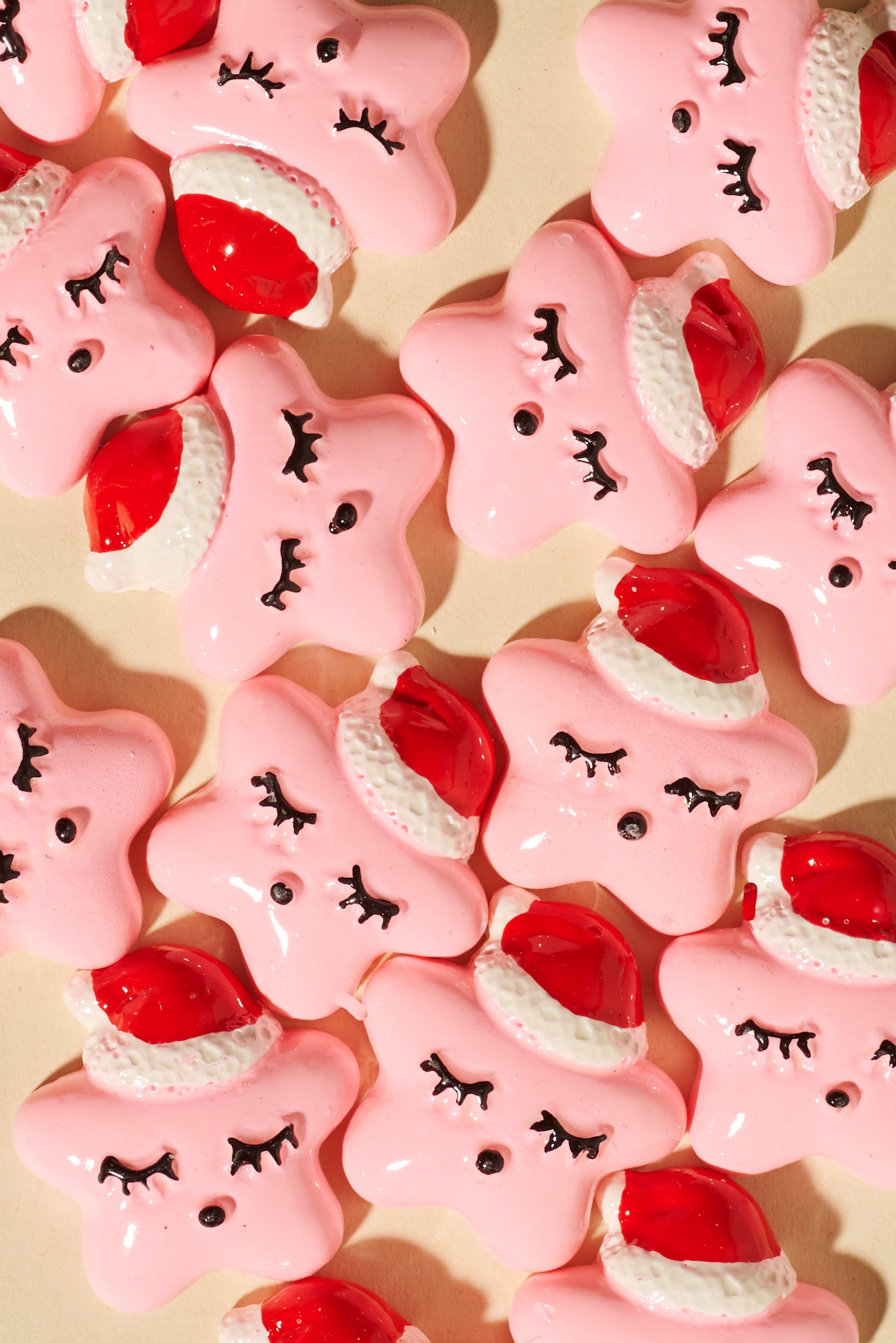 Magic Braids Charms - Shufizoo -
sleeping Christmas pink star