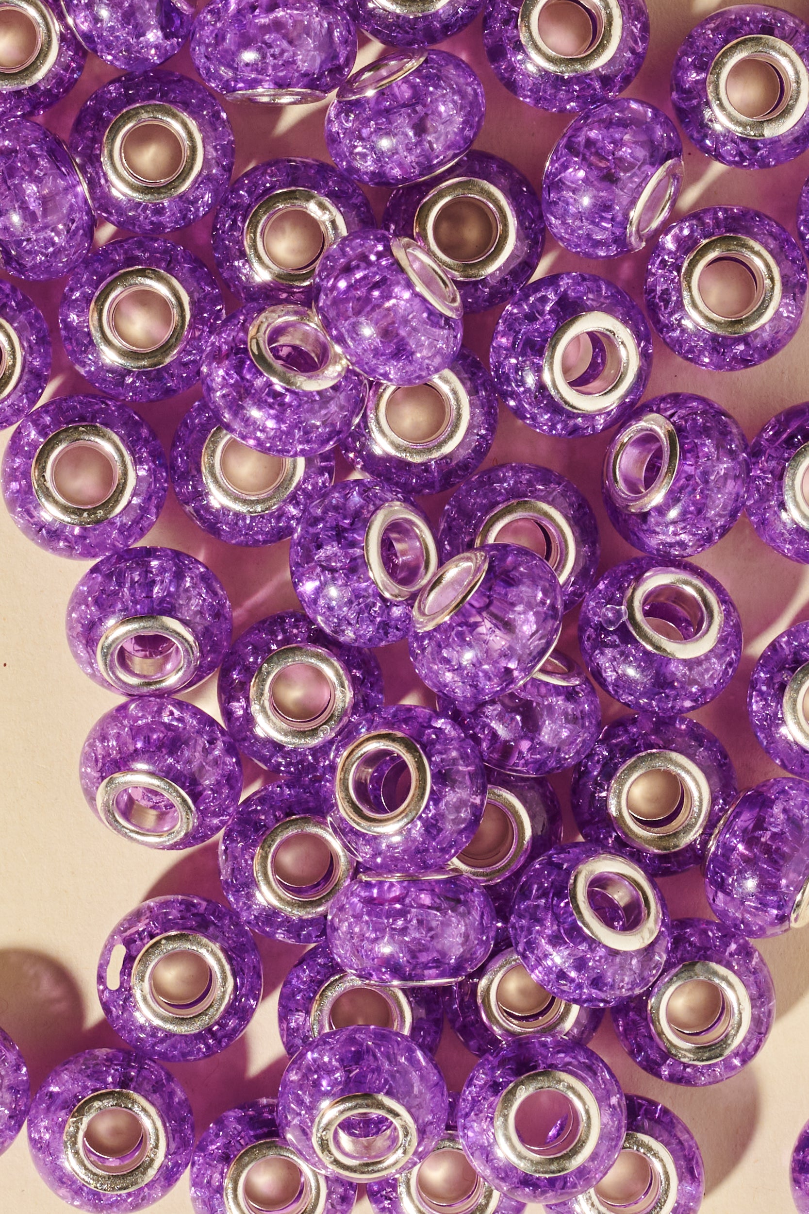 Shufizoo - Dreadlock beads - clear purple Beads