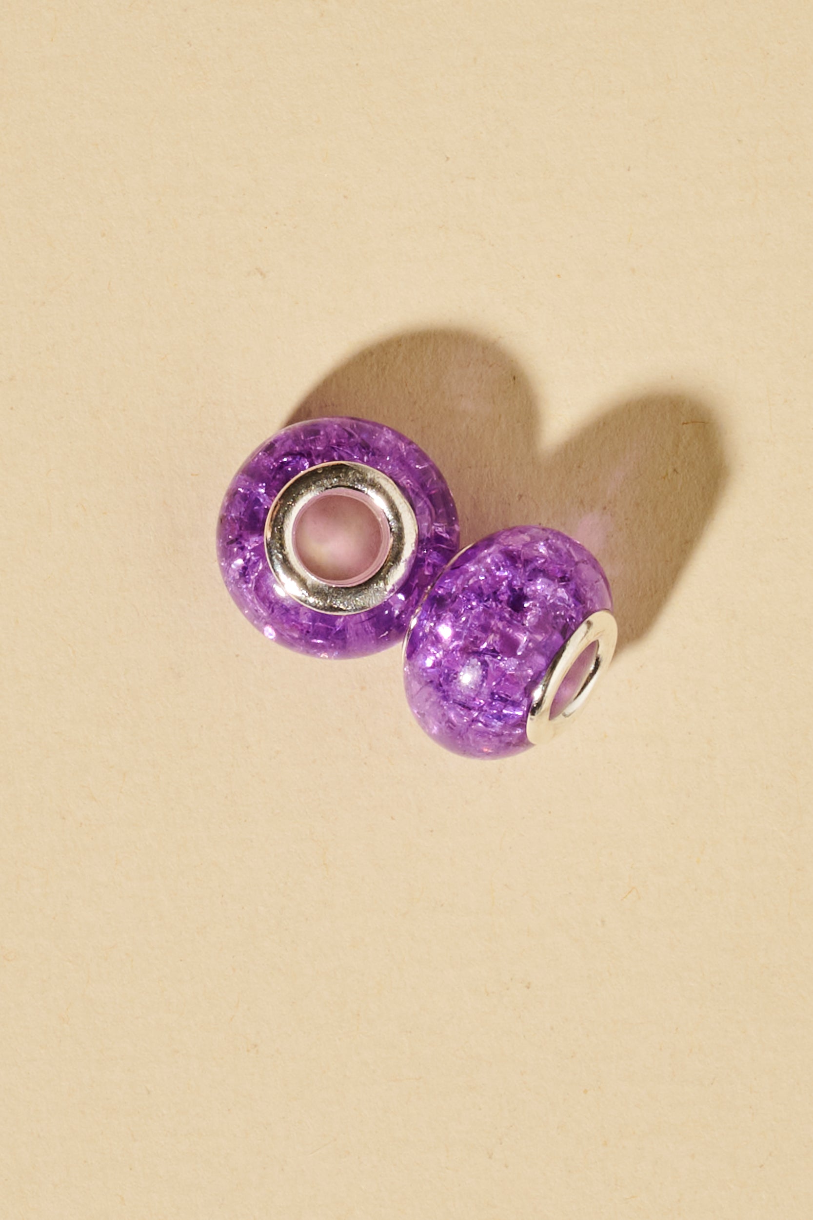 Shufizoo - Dreadlock beads - clear purple Beads