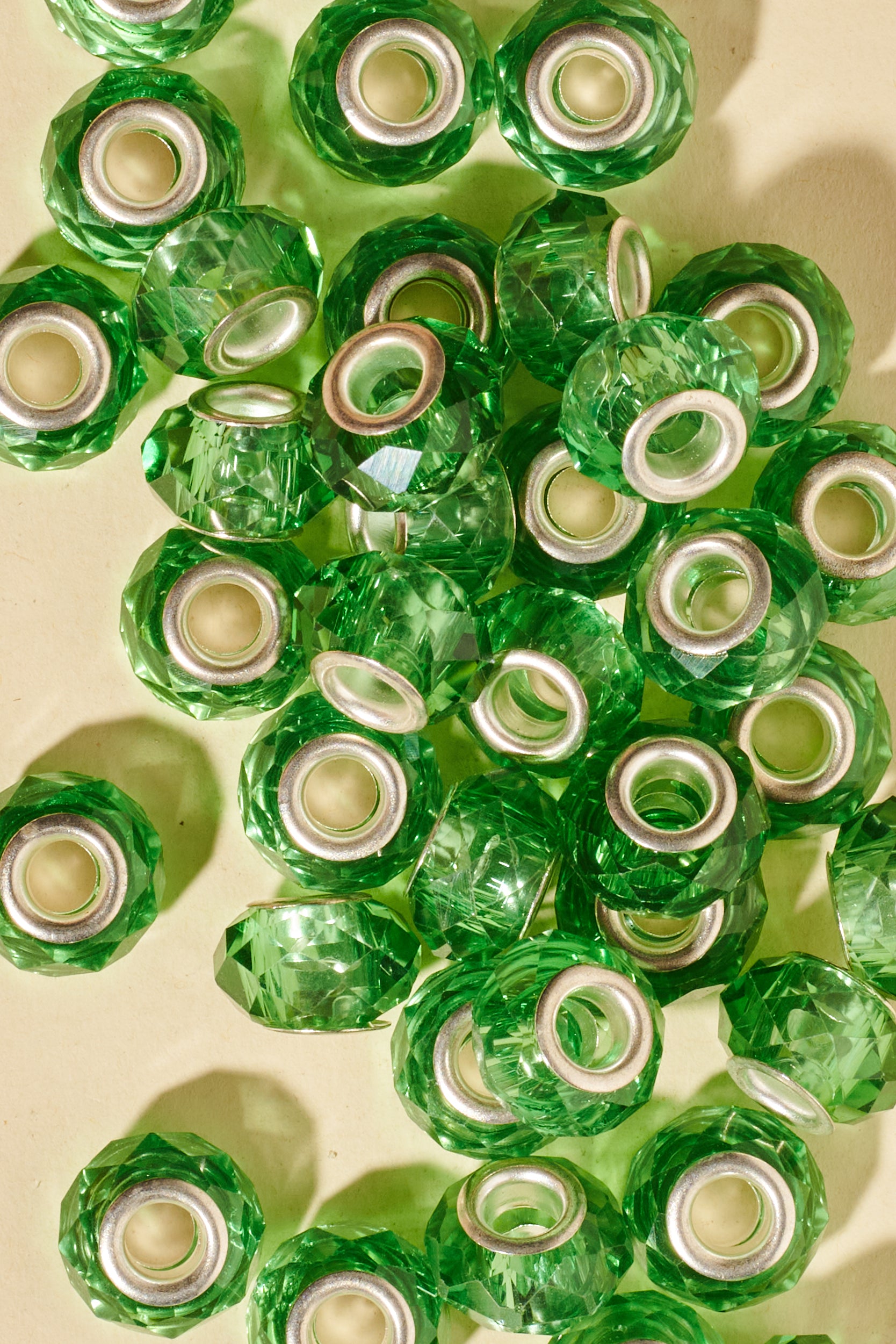Dreadlock beads - Shufizoo - clear green Beads