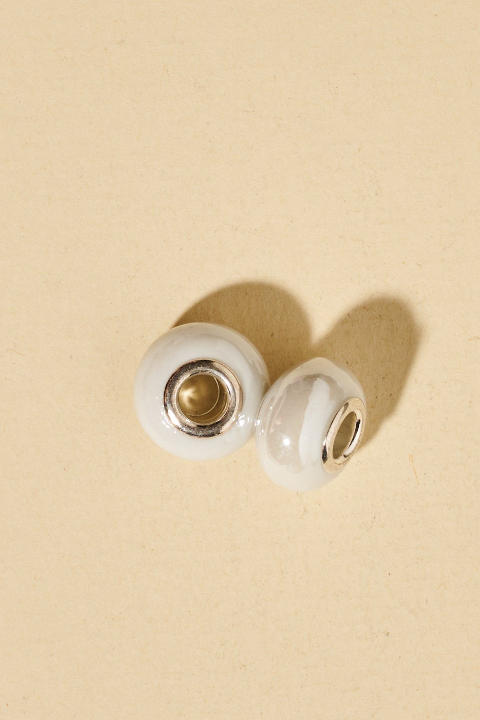 Dreadlock beads - Shufizoo - glossy white Beads