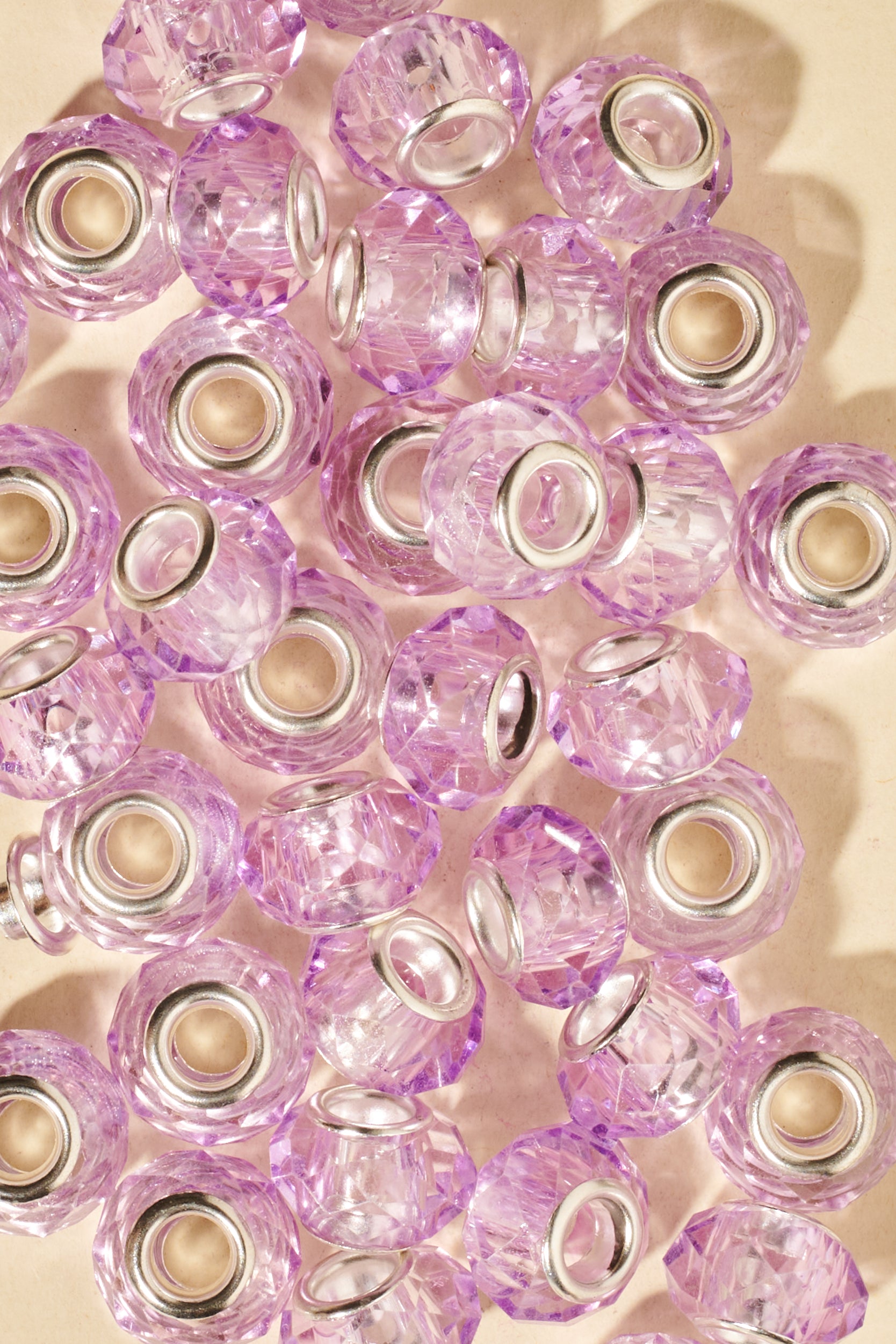 Dreadlock beads - Shufizoo - clear light puple Beads