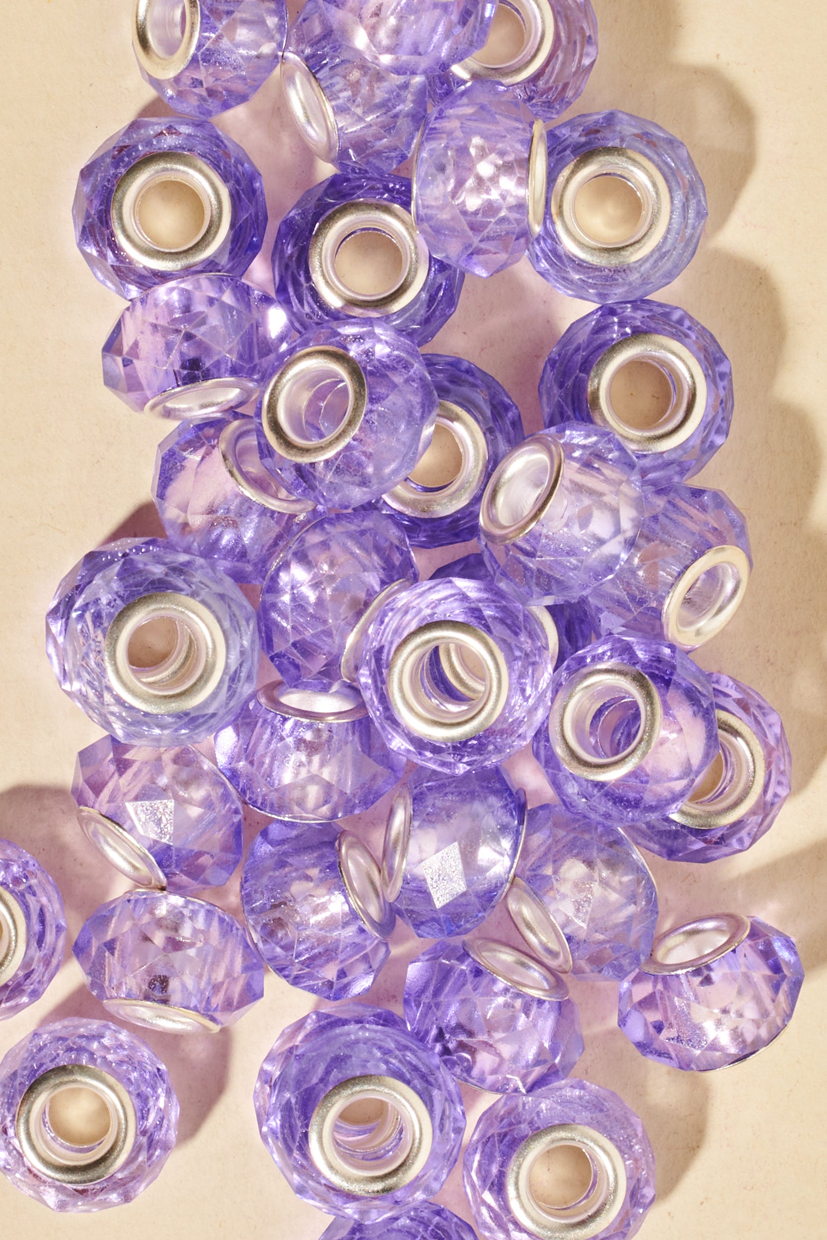 Dreadlock beads - Shufizoo - clear puple Beads