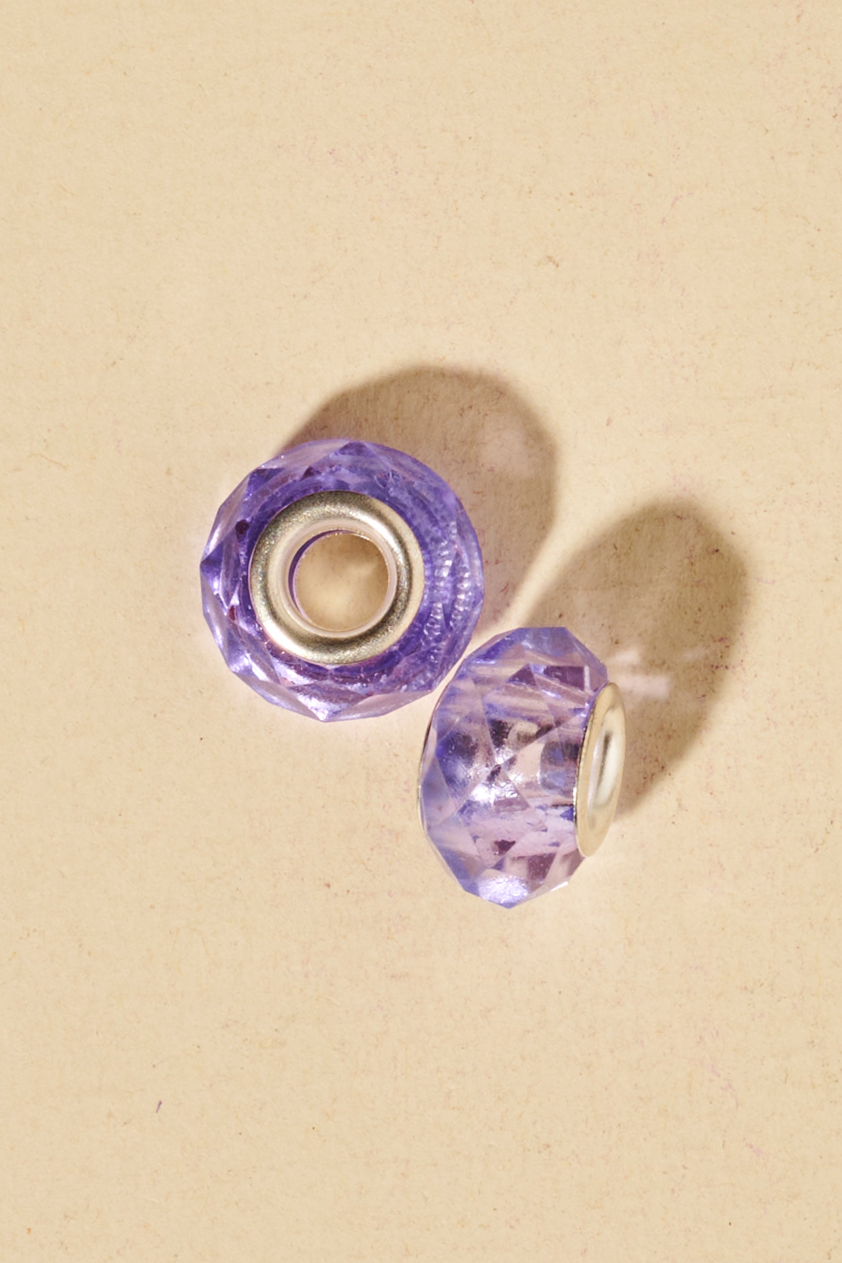 Dreadlock beads - Shufizoo - clear puple Beads