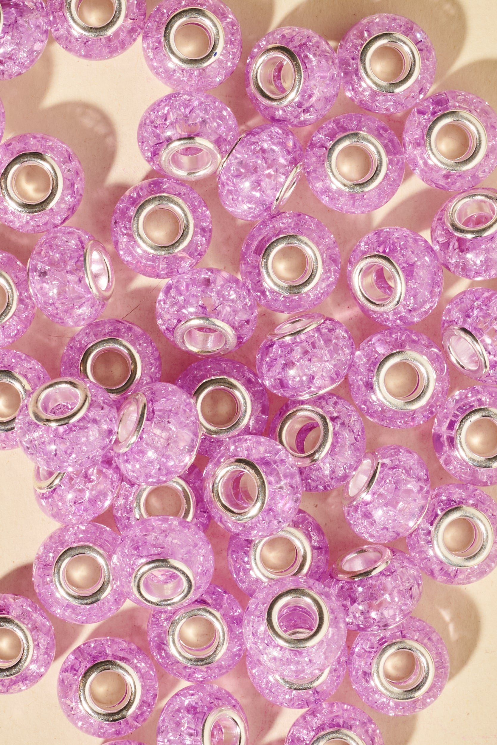 Dreadlock beads - Shufizoo - clear light pink Beads
