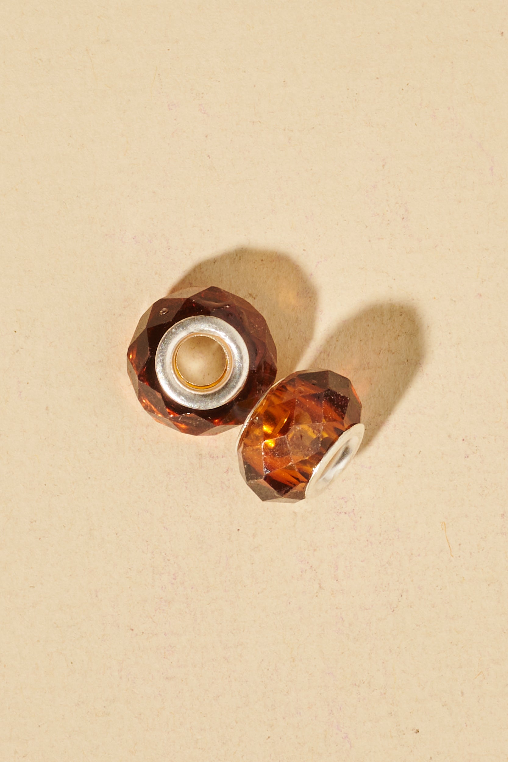 Dreadlock beads - Shufizoo - clear Orange Beads