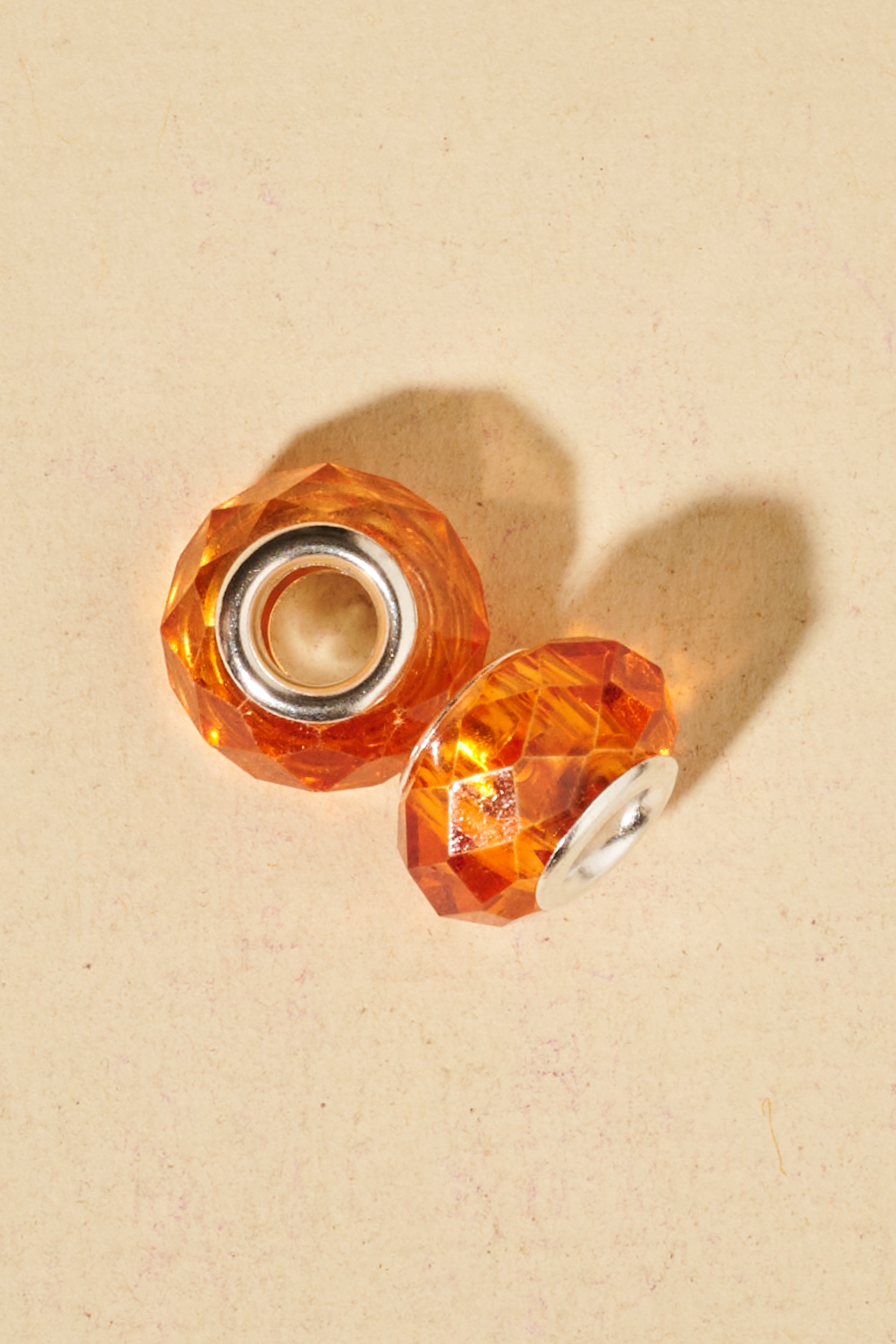Dreadlock beads - Shufizoo - clear light Orange Beads