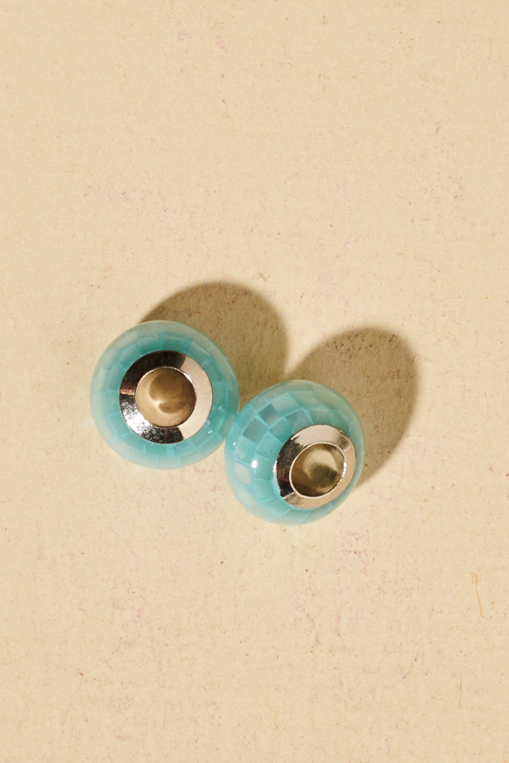 Dreadlock beads - Shufizoo - Turquoise Disco-Style Beads