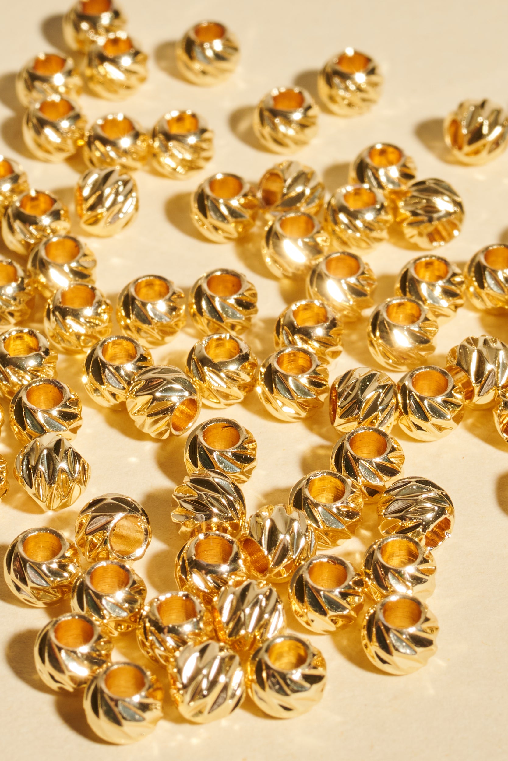 Dreadlock beads - Shufizoo - Gold Beads with Unique Engravings