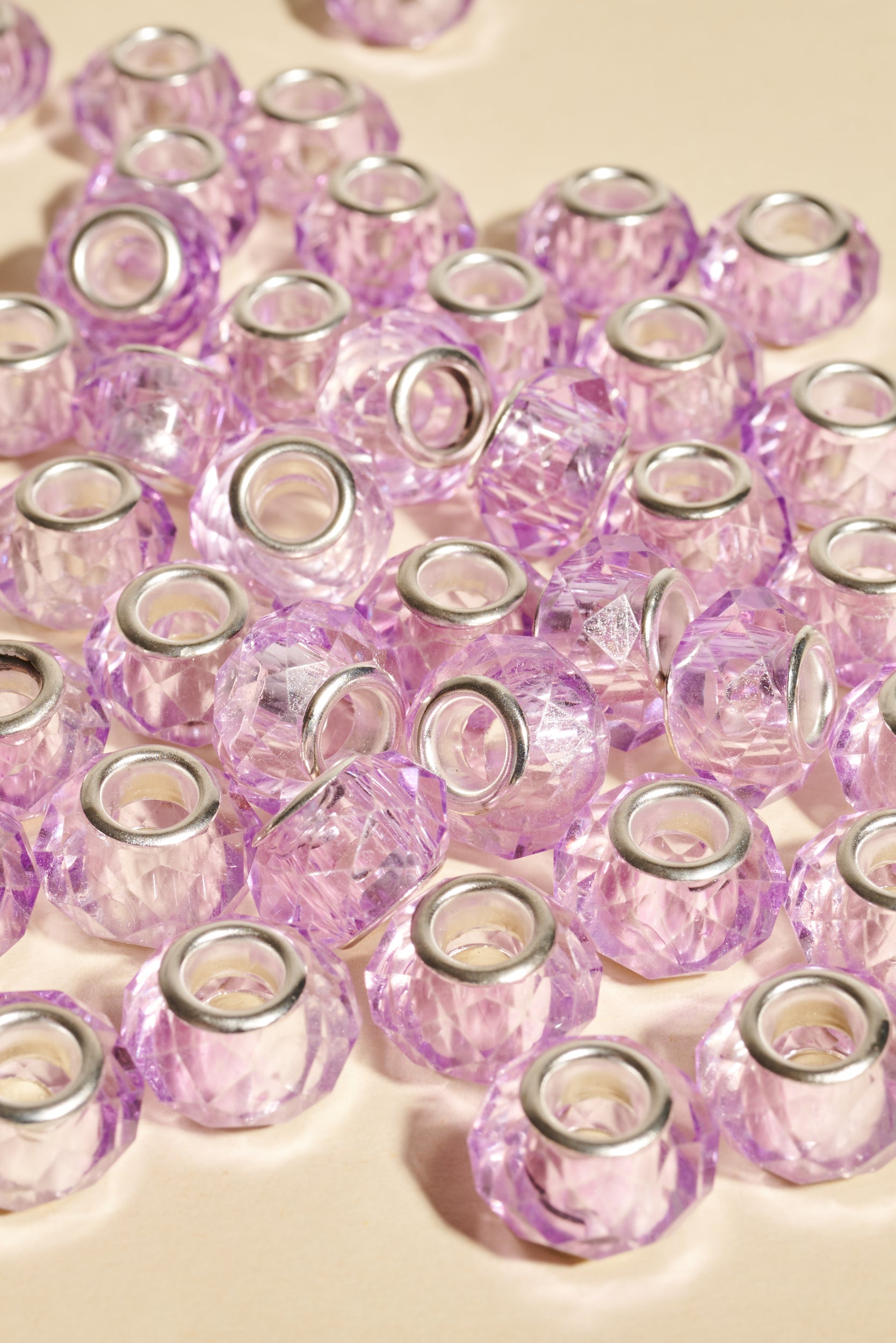 Dreadlock beads - Shufizoo - clear light puple Beads