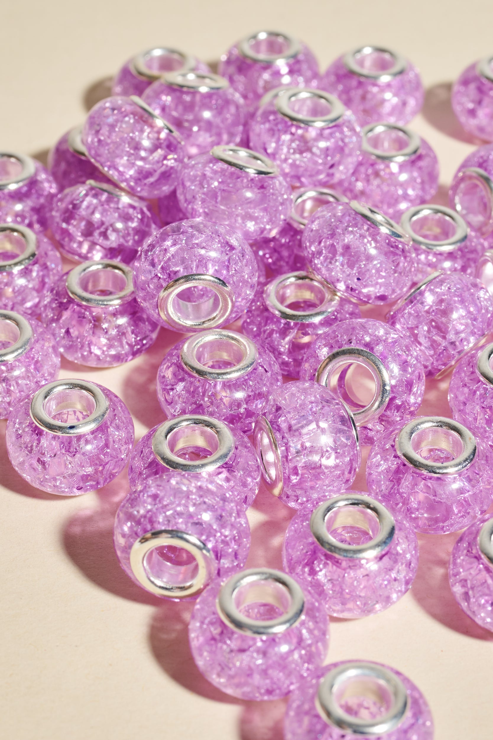 Dreadlock beads - Shufizoo - clear light pink Beads