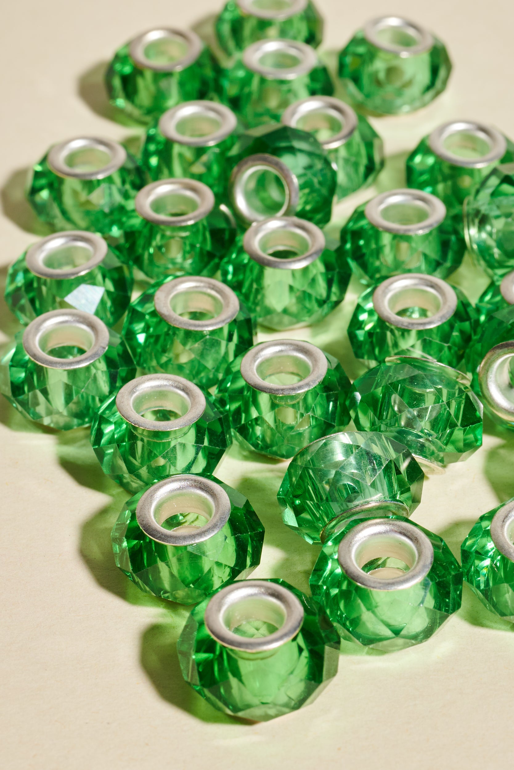 Dreadlock beads - Shufizoo - clear green Beads
