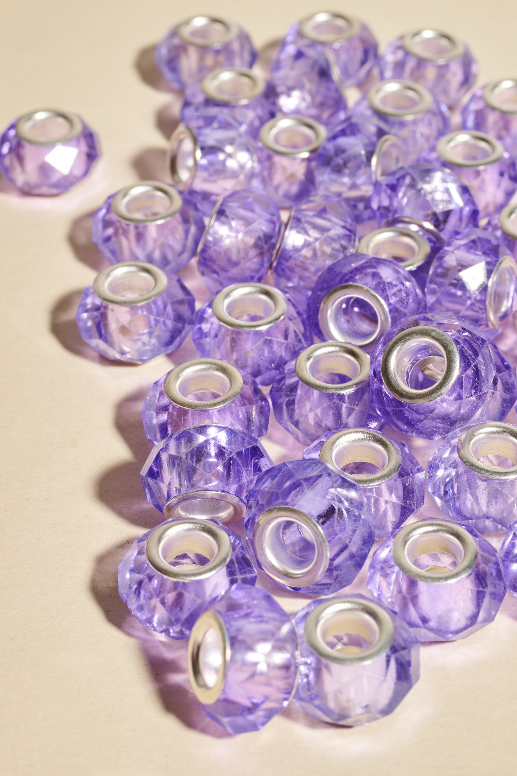 Dreadlock beads - Shufizoo - clear puple Beads