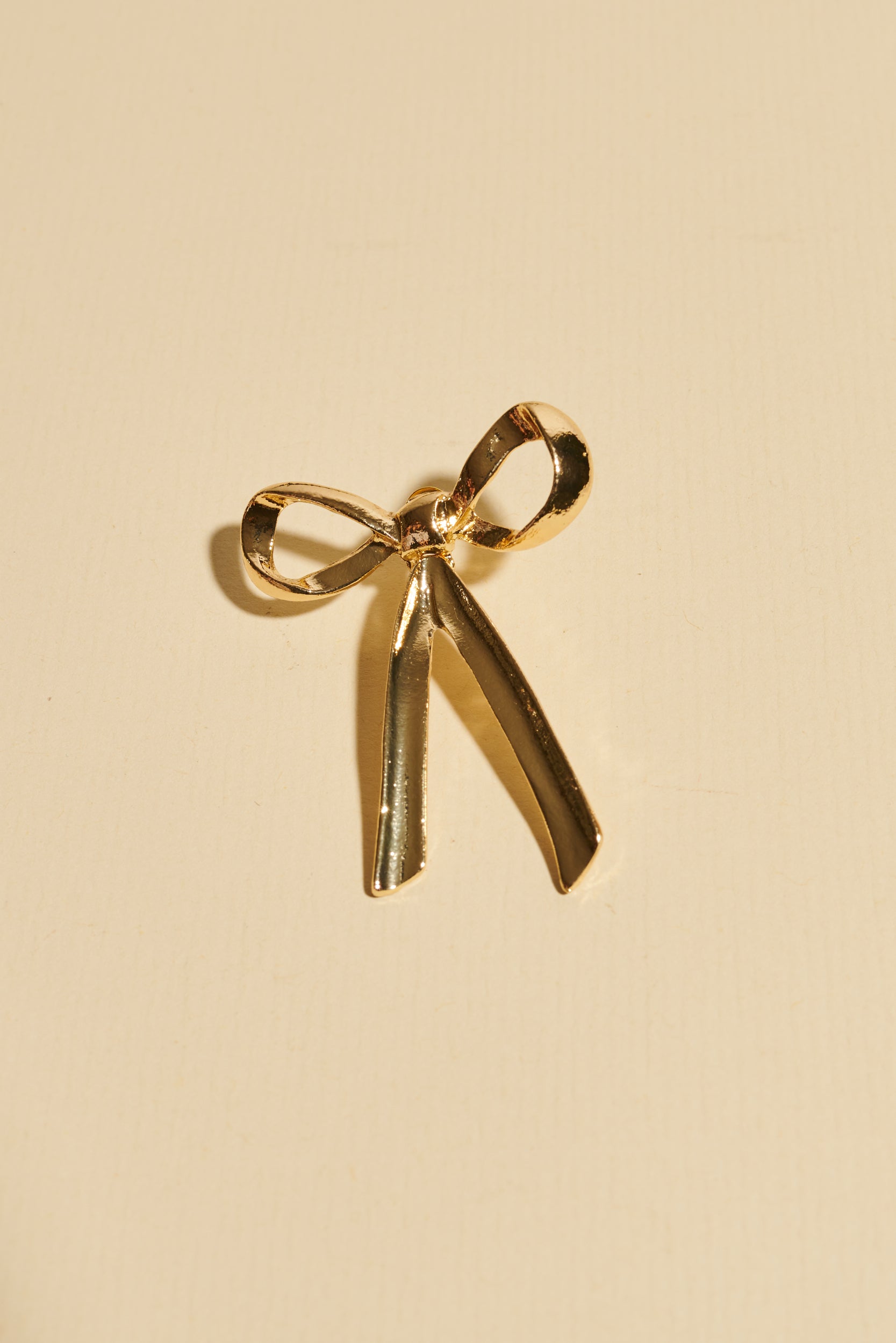 Braids decorations - Shufizoo - Gold Earring in the Shape of a Bow with a long tail