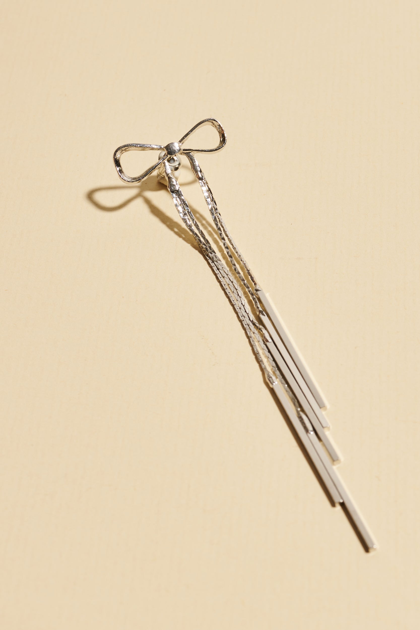 Braids decorations - Shufizoo - silver bow tie Hair Clip