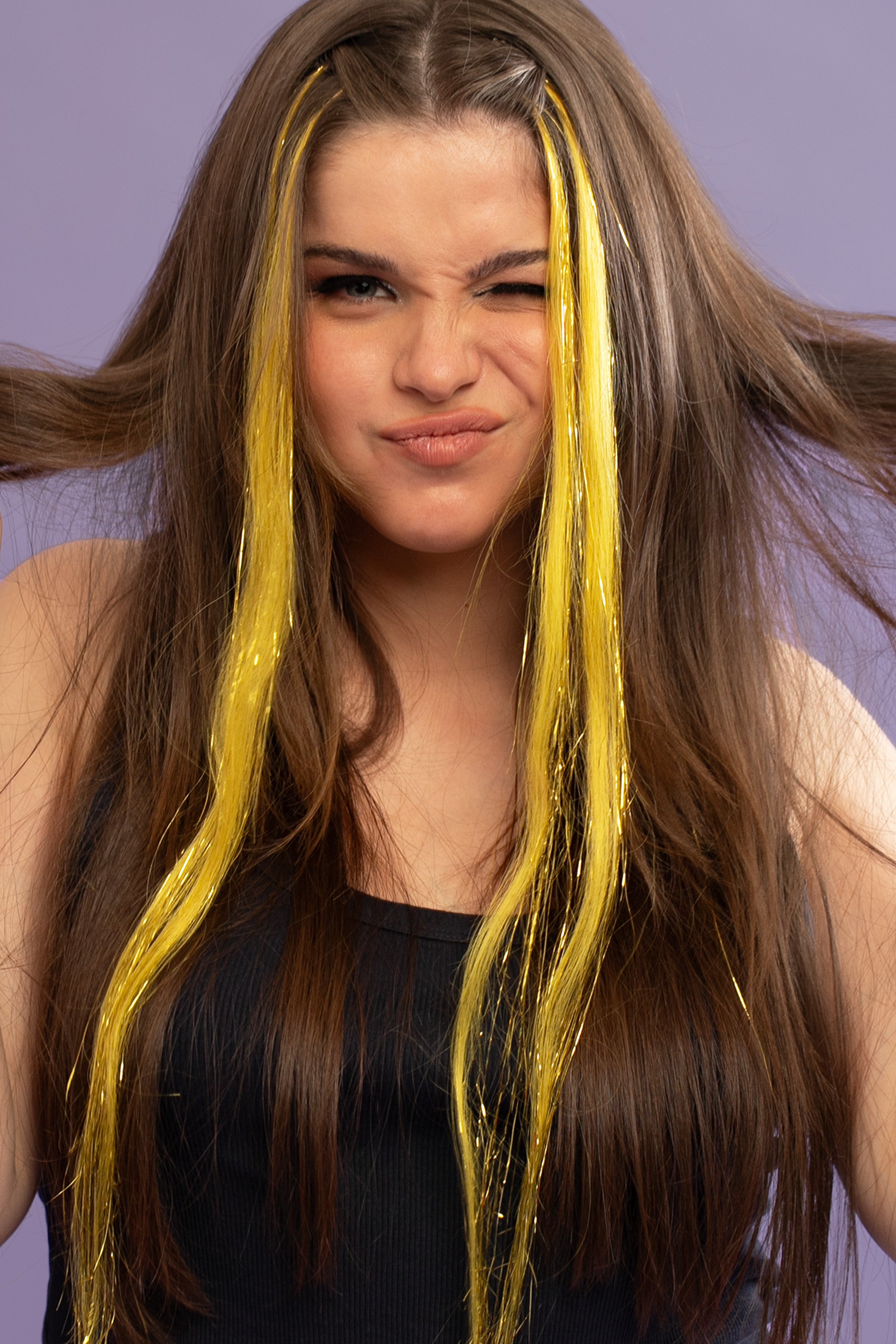 Natural hair extension - Yellow  shade - Shufizoo