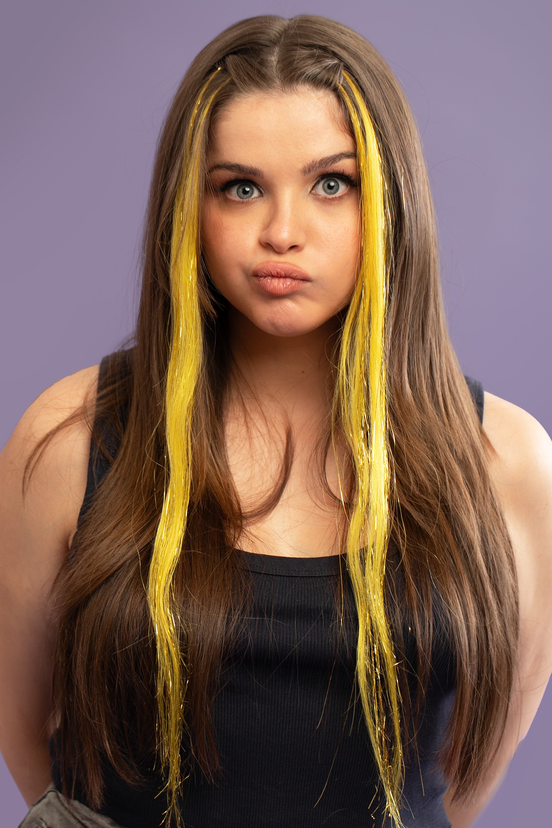 Natural hair extension - Yellow  shade - Shufizoo