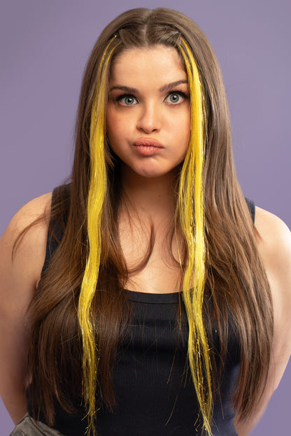 Natural hair extension - Yellow  shade - Shufizoo