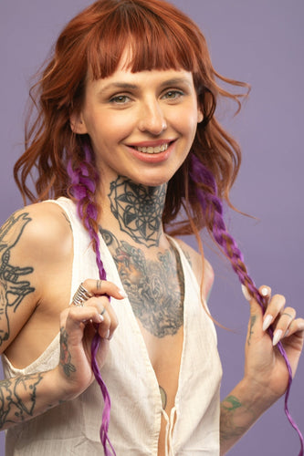 Natural Hair Shade - Eggplant Purple
