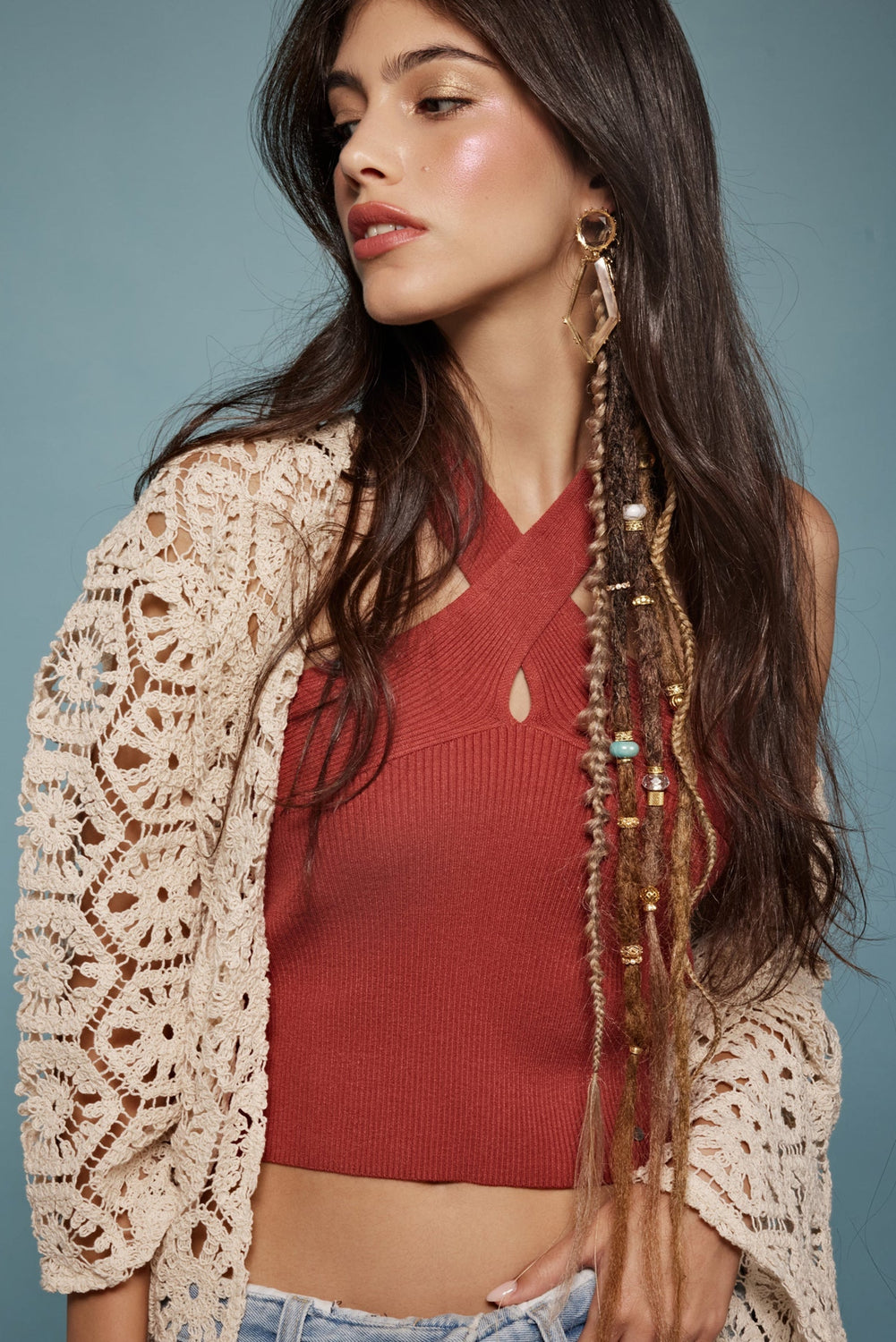 dark brown - light brown satin - shufizoo
