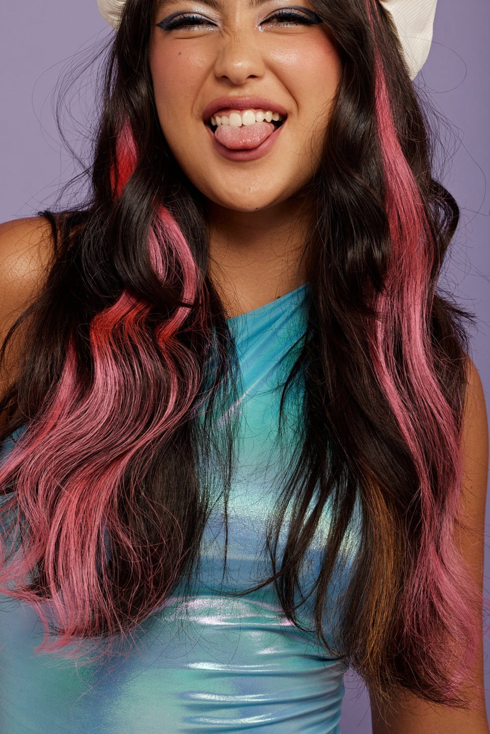 Natural hair extension - Marker pink shade - Shufizoo