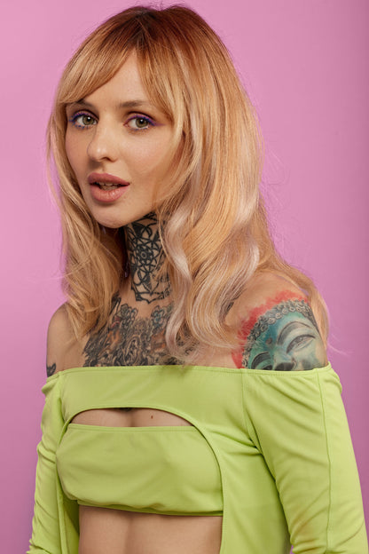 Natural hair extension - Light grey shade - Shufizoo