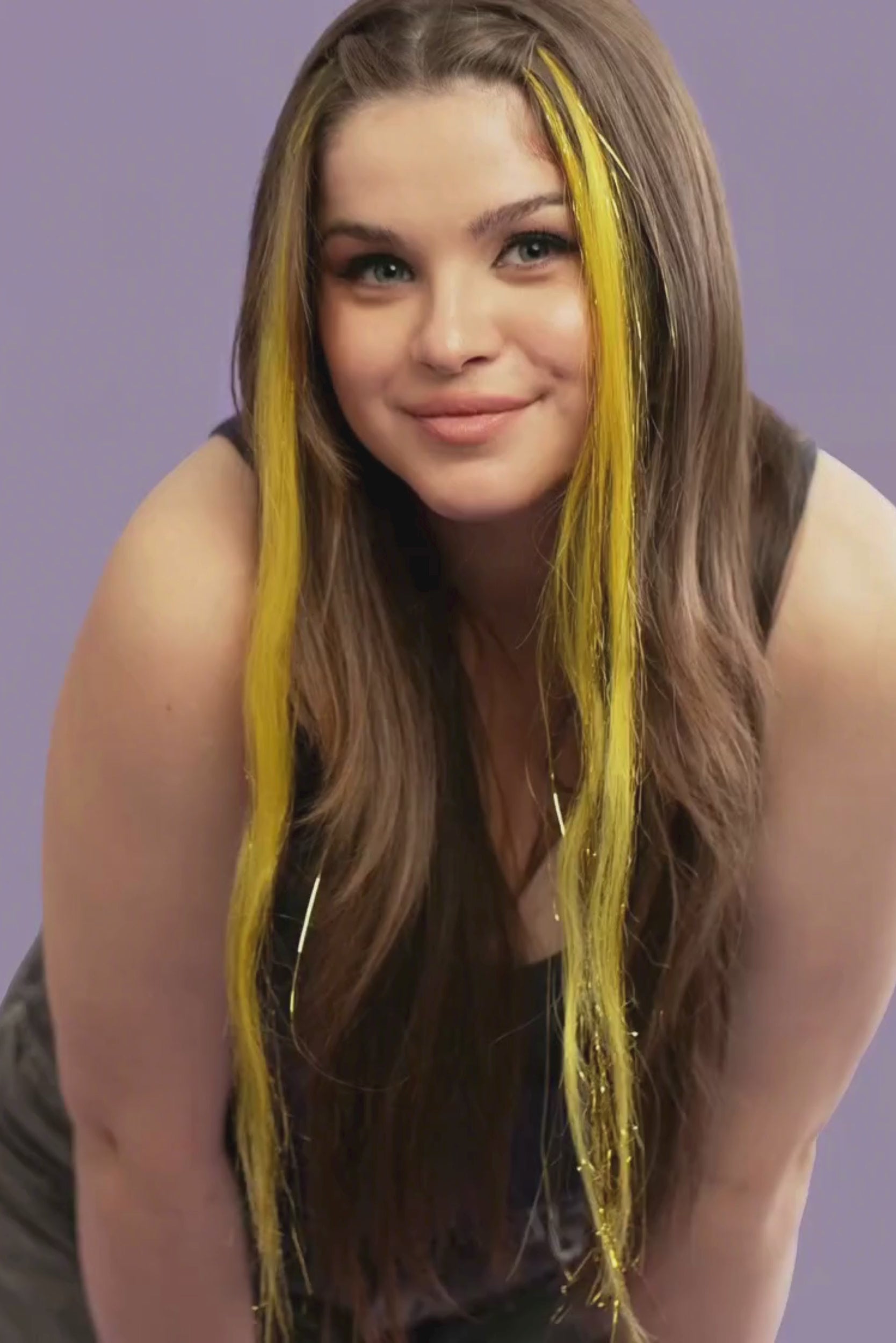 Natural hair extension - Yellow  shade