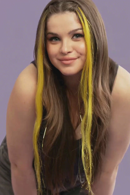 Natural hair extension - Yellow  shade