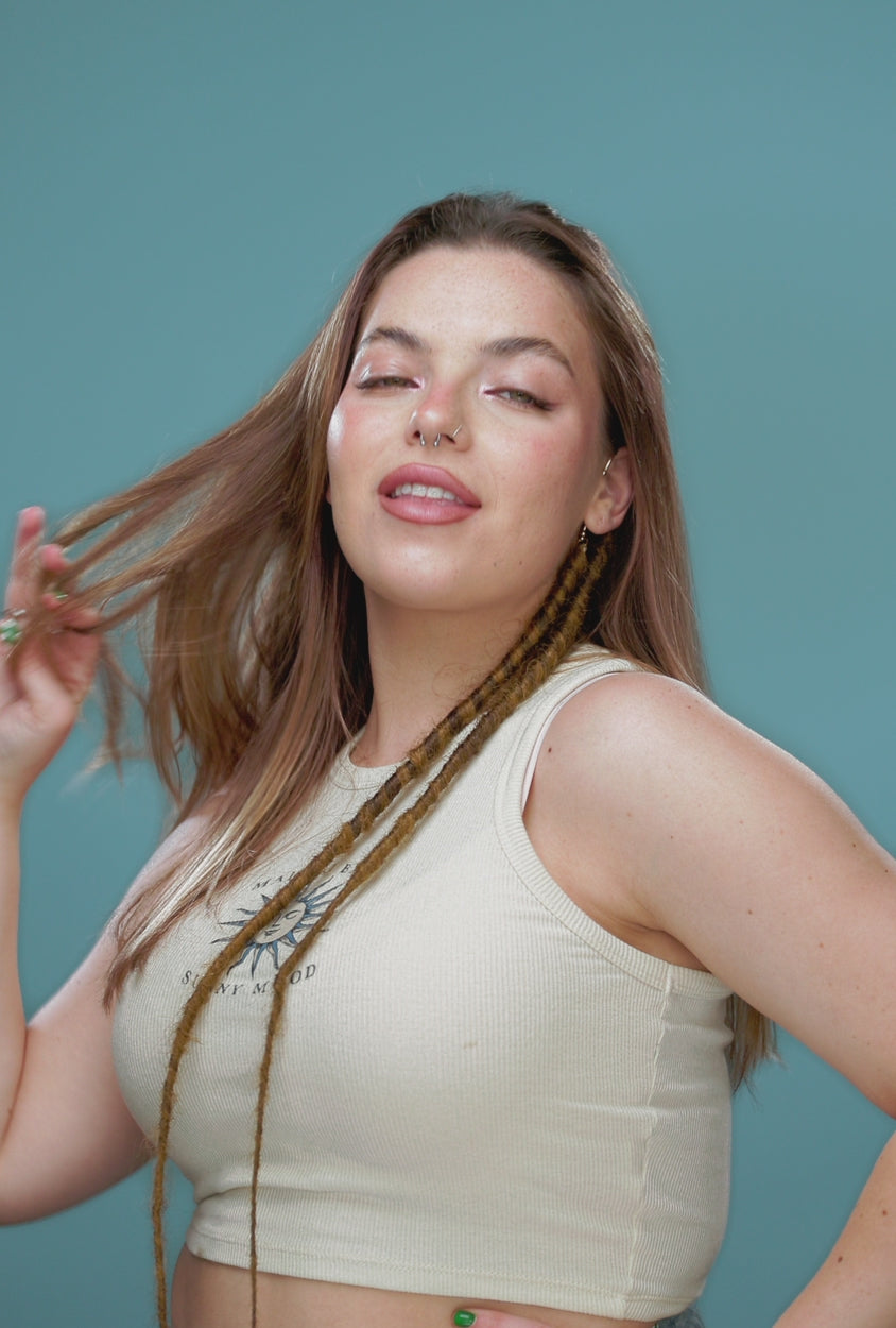 Light brown synthetic dreadlocks